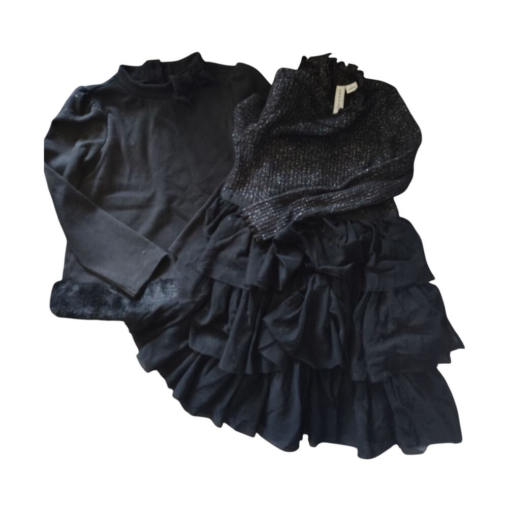Janie &  Jack Set  Black Girls Size 4